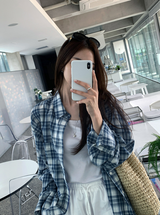 YIVE Summer Oversized Check Shirt / 8 colors