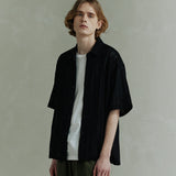 Crochet Half Shirt [Black]