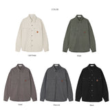 OVER FIT POCKET PATCH WORK SHIRT