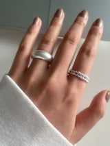 Matte bold ring