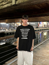 ビッグレタリングオーバーTシャツ