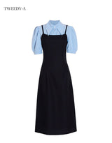 Mer blouse bustier dress set long ver