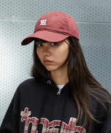 M LOGO COTTON BALL CAP_BURGUNDY