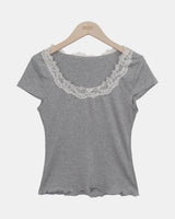 Lofil Lace Short Sleeve T-Shirt