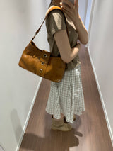 Wire Eyelet Hobo Bag (4color)