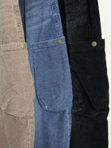 Square pocket balloon fit corduroy pants