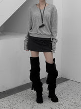 Zven Button V-Neck Knit