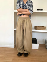 ツーピンタックワイドパンツ (3C)