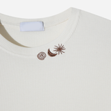 Weather Crop Waffle Short Sleeve Tee