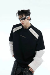 Deconstructed Colorblock Shirt-Tee