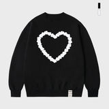 [UNISEX] フラワーハートマントゥマン