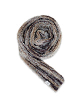 O Logo Fluffy Muffler / Brown Multy