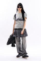 Awesome vintage grey denim pants