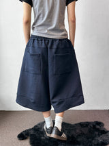 Value Keyring Circle Pintuck Bermuda Shorts 4 color