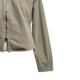 (2color) High-Neck Cut-Off Cotton Jacket