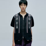 navajo ブークレニットカーディガン black