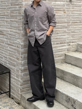 Bio cotton curved pants