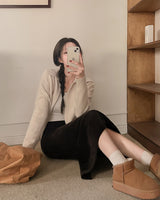 Kara knit zip-up