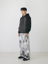 ユニークペインティングバンディングパンツ 2color