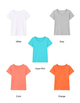 Defen Color Round Short Sleeve Tee