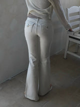 Back Pocket Span Bootcut Pants 