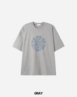 タイムプリントショーツスリーブTシャツ