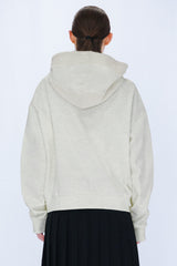 KNIT LAYERED HOODIE