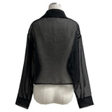 Luna See-Through Layered Long Sleeve Shirt (3 Colors)
