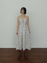 MONICA FLORAL CORSET LONG DRESS