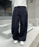 モアワイドデニムパンツ