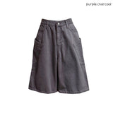 (2color) Wrap Around Pocket Wide Bermuda Pants