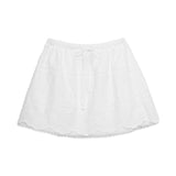 スカラップバンドスカート(White)