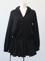 pleats mini dress