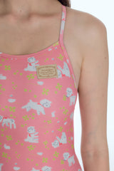 [Molly Blanket_salmon pink] ワンピース スイムウェア