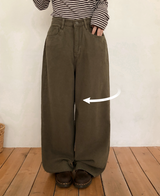 Warm Cotton100 Balloon Fit Wide Pants (5color)