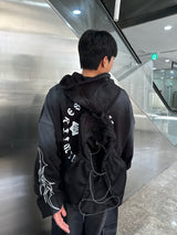 attain cotton hood zip-up