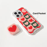 ハートパターン (Card Pocket Case)