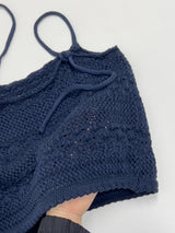 Garlic Punched Knit Bustier