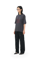 ROCK LOGO TEE - CHARCOAL