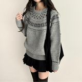 povin woolen pleats mini skirt