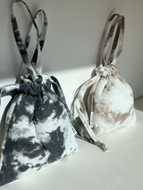 Strap string pouch-tie-dye