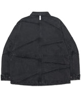R.C DENIM BDU JACKET - WASHED BLACK