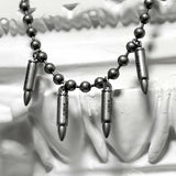 ss-renewal array バレットネックレス_dark silver