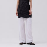 Twill Wide Pants White