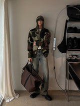 ASCLO Heavy Camo Knit Hood Zip Up