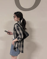 クモチェックシャツ & スリーブレスセット