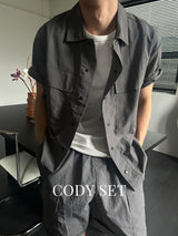 [SET]エア フラップ ナイロン カーゴ セットアップ(3color)