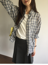 Lazy Log Check Shirt (2color)