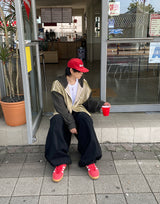 No.0968 ウォッシングカラーリングフードジップアップ