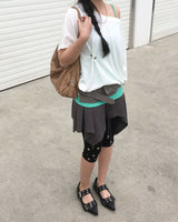 Piercing one shoulder T